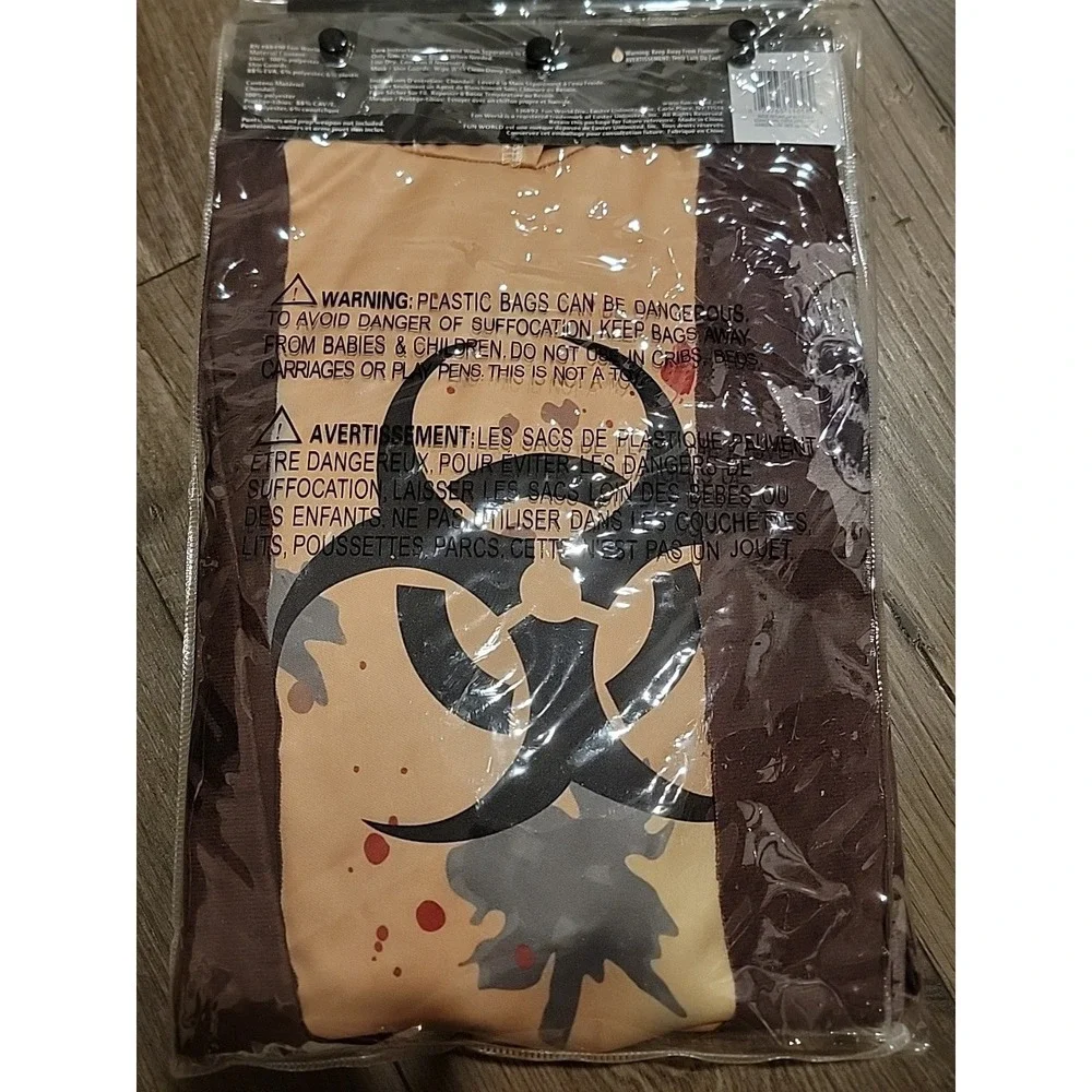 Post Apocalypse Dystopian Warrior Biohazard Mask Halloween Costume Boys L 12-14